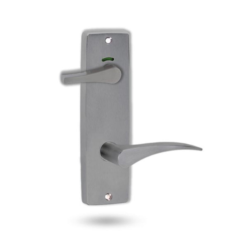 Lockwood 1941 Square End Plate Privacy Indicator Disabled Turn & 153 Left Hand Lever Satin Chrome 1941/153LPC