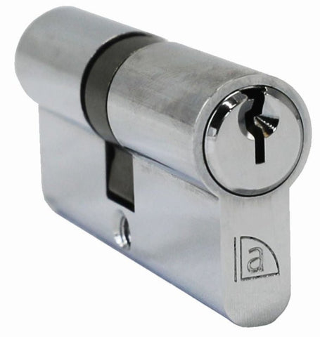 Austyle Euro Double Cylinder 5 pin C4 chrome plated 65mm 39144 - primehardware