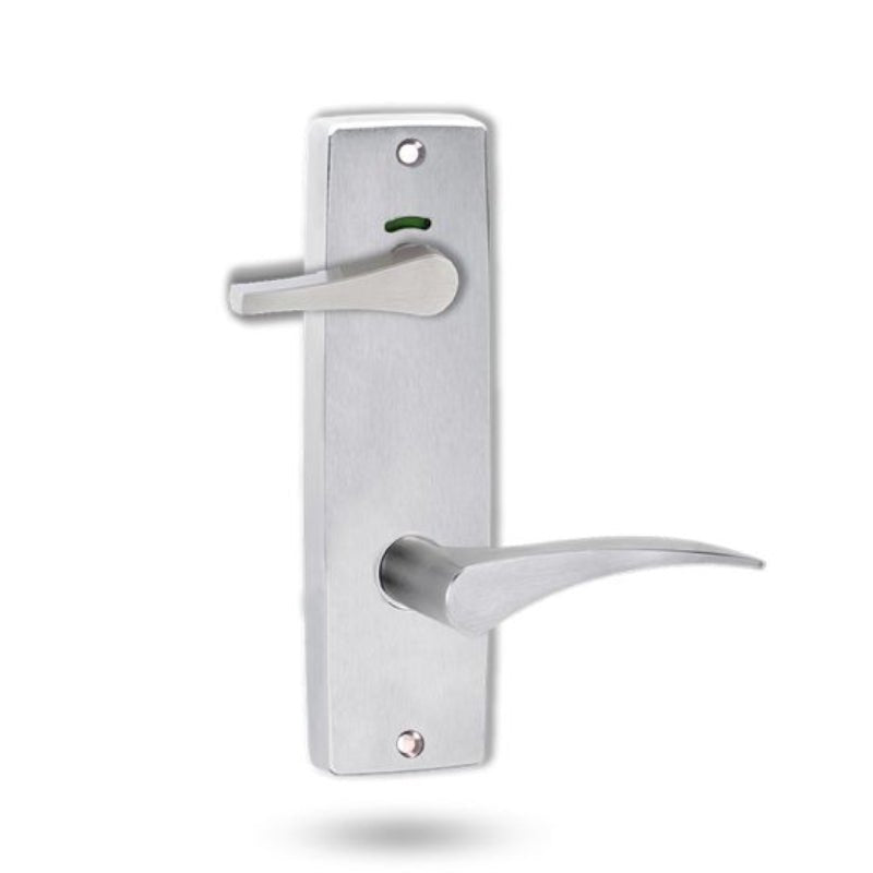 Lockwood 1941 Square End Plate Privacy Indicator Disabled Turn & 153 Left Hand Lever Satin Chrome 1941/153LSC - primehardware