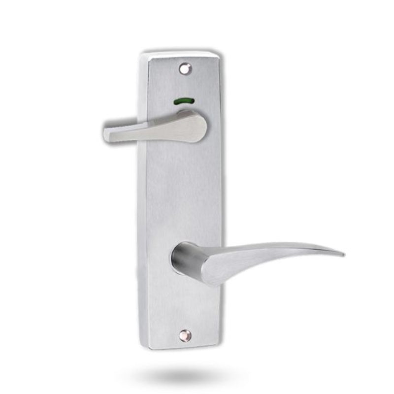 Lockwood 1941 Square End Plate Privacy Indicator Disabled Turn & 153 Left Hand Lever Satin Chrome 1941/153LSC