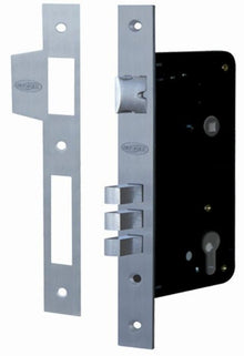 AUSTYLE  Euro Cylinder Entrance Lock  Polished Chrome 45mm  39208