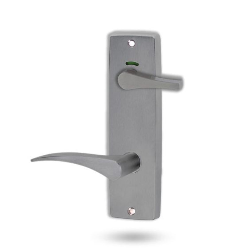 Lockwood 1941 Square End Plate Privacy Indicator Disabled Turn & 153 Right Hand Lever Satin Chrome 1941/153RPC