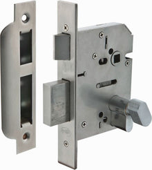 AUSTYLE QuadLock Multi Function Entrance Lock 304 Stainless Steel Polished Stainless Steel 60mm 39300