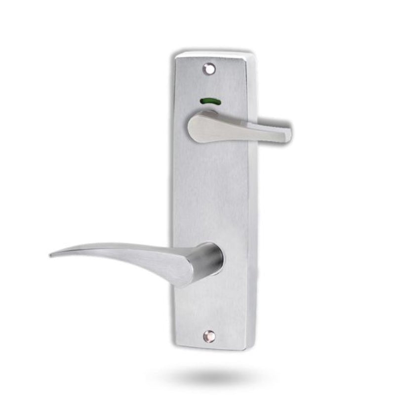 Lockwood 1941 Square End Plate Privacy Indicator Disabled Turn & 153 Right Hand Lever Satin Chrome 1941/153RSC - primehardware