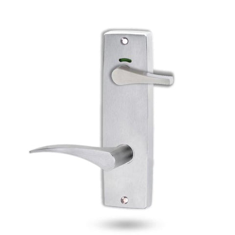 Lockwood 1941 Square End Plate Privacy Indicator Disabled Turn & 153 Right Hand Lever Satin Chrome 1941/153RSC - primehardware