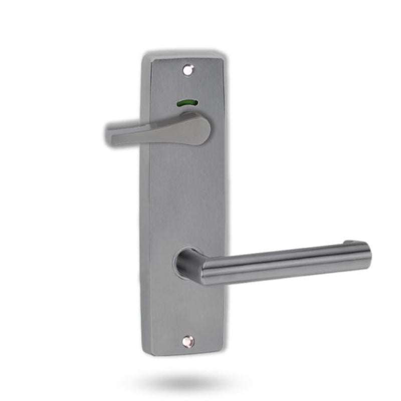 Lockwood 1941 Square End Plate Privacy Indicator Disabled Turn & 155 Lever Satin Chrome 1941/155PC