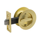 Gainsborough Circular Privacy Sliding Cavity Set Satin Brass