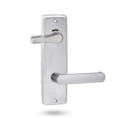 Lockwood 1941 Square End Plate Privacy Indicator Disabled Turn & 166 Lever Satin Chrome 1941/166SC - primehardware