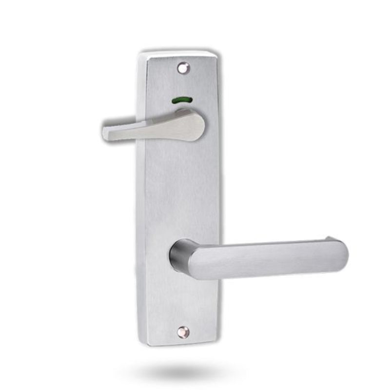 Lockwood 1941 Square End Plate Privacy Indicator Disabled Turn & 166 Lever Satin Chrome 1941/166SC