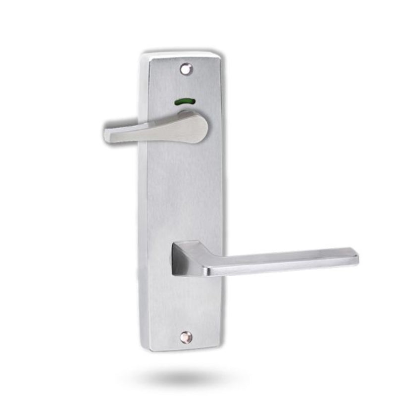 Lockwood 1941 Square End Plate Privacy Indicator Disabled Turn & 178 Lever Satin Chrome 1941/178SC