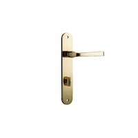 Iver Annecy Door Lever Handle On Oval Backplate