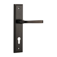 IVER ANNECY DOOR LEVER HANDLE ON STEPPED BACKPLATE - CUSTOMISE TO YOUR NEEDS