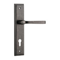 IVER ANNECY DOOR LEVER HANDLE ON STEPPED BACKPLATE - CUSTOMISE TO YOUR NEEDS