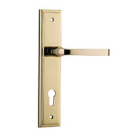 IVER ANNECY DOOR LEVER HANDLE ON STEPPED BACKPLATE - CUSTOMISE TO YOUR NEEDS