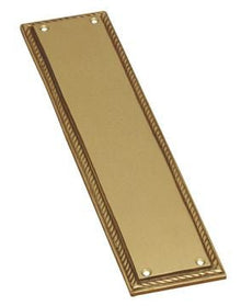 Superior Brass Push Plate Georgian PB Polished Brass 300x65mm