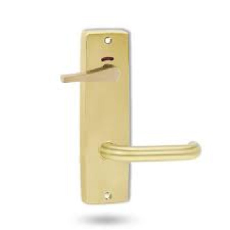 Lockwood 1941 Square End Plate Privacy Indicator Disabled Turn & 180 Lever Polished Brass Unlacquered 1941/180BU