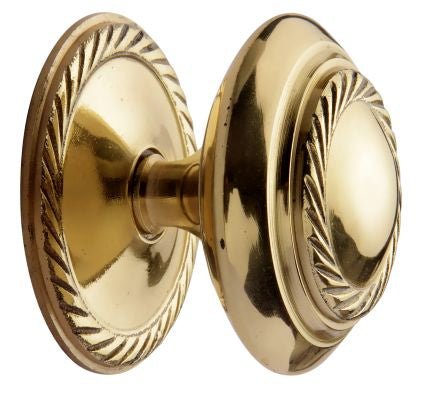 Superior Brass Round Cupboard Knob Georgian PB 30mm - primehardware