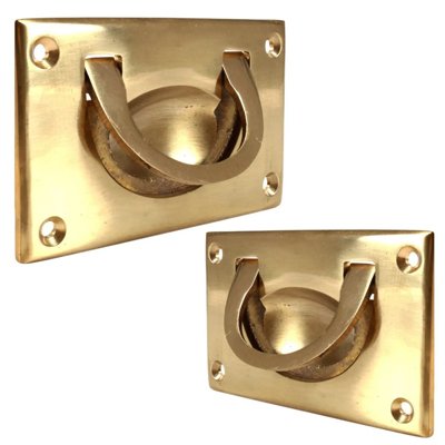 Superior Brass Military Chest Handle PB 90x55mm
