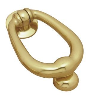 Superior Brass Contemporary Knocker Oval PB 150x100mm - primehardware