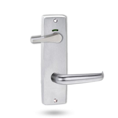 Lockwood 1941 Square End Plate Privacy Indicator Disabled Turn & 180 Lever Satin Chrome 1941/180SC - primehardware