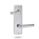 Lockwood 1941 Square End Plate Privacy Indicator Disabled Turn & 180 Lever Satin Chrome 1941/180SC - primehardware