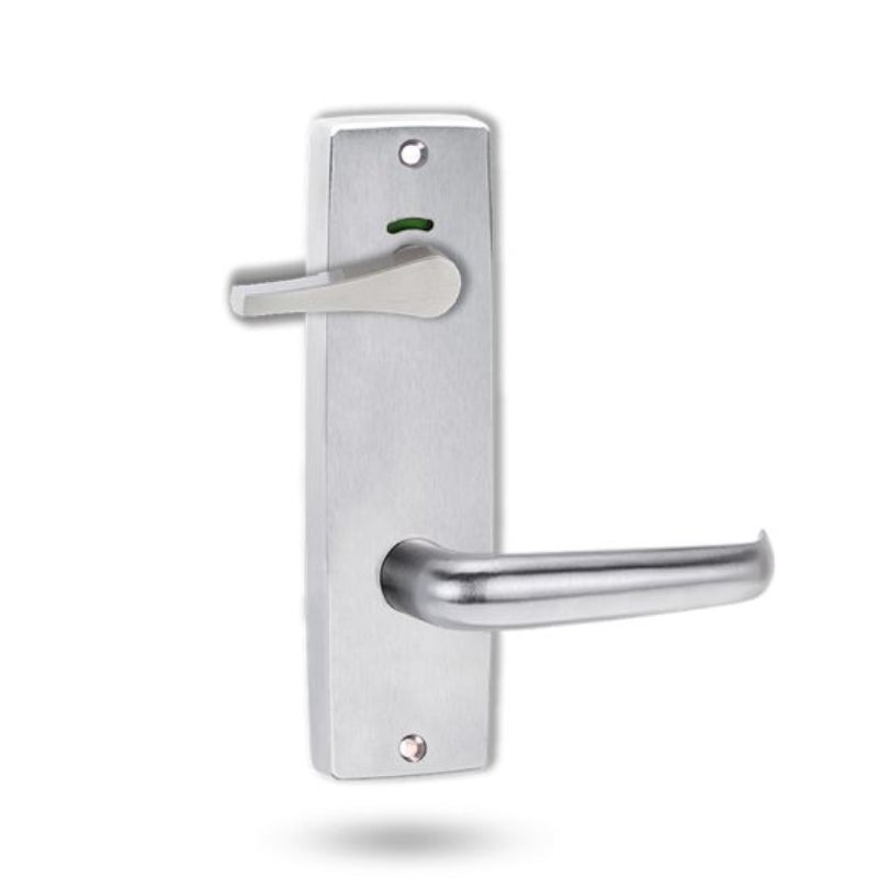 Lockwood 1941 Square End Plate Privacy Indicator Disabled Turn & 180 Lever Satin Chrome 1941/180SC