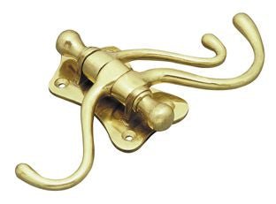 Superior Brass Triple Door Hook PB 100mm - primehardware