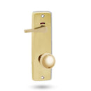 Lockwood 1941 Square End Plate Privacy Indicator Disabled Turn & 20 Knob Polished Brass 1941/20PB - primehardware
