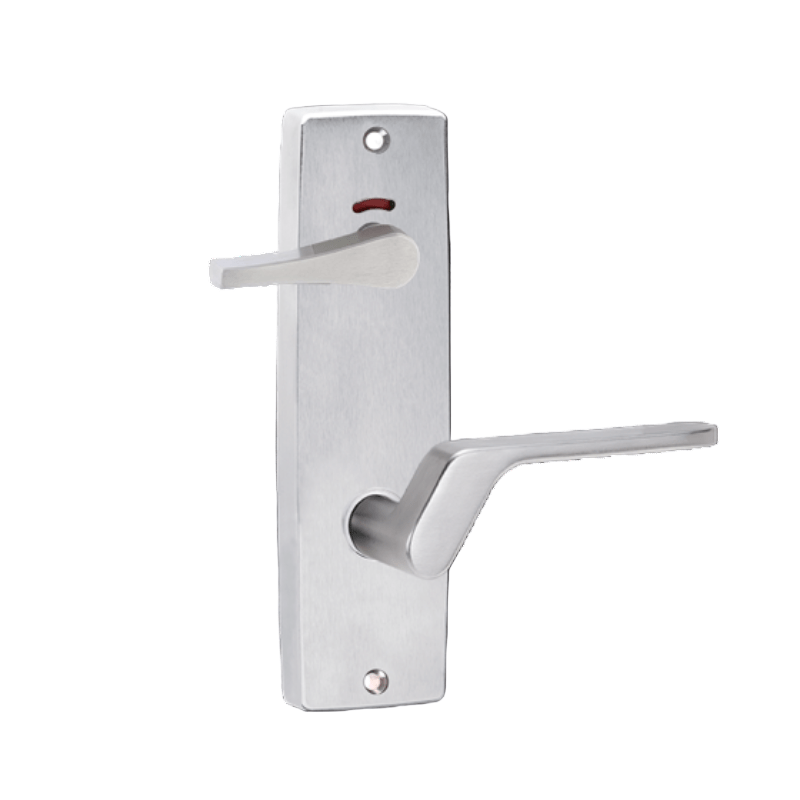 Lockwood 1941 Square End Plate Privacy Indicator Disabled Turn & 41 Left Hand Lever Satin Chrome 1941/41LSC - primehardware