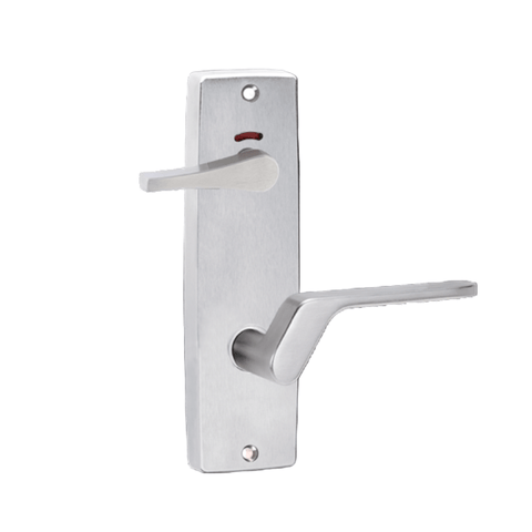 Lockwood 1941 Square End Plate Privacy Indicator Disabled Turn & 41 Left Hand Lever Satin Chrome 1941/41LSC - primehardware