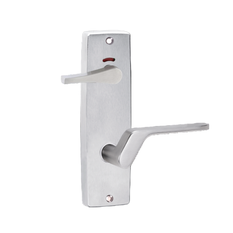 Lockwood 1941 Square End Plate Privacy Indicator Disabled Turn & 41 Left Hand Lever Satin Chrome 1941/41LSC