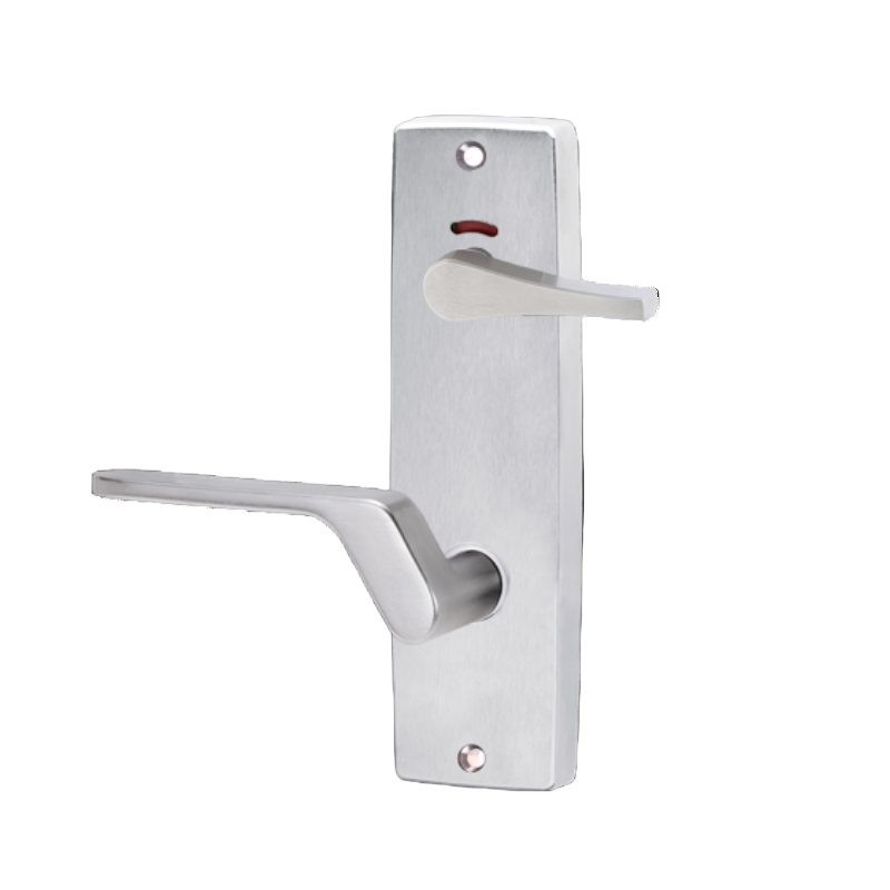 Lockwood 1941 Square End Plate Privacy Indicator Disabled Turn & 41 Right Hand Lever Satin Chrome 1941/41RSC