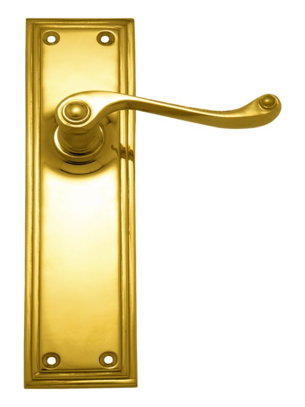 Superior Brass Lever Latch Passage Set PB 150x50mm ONLY LEVER SET