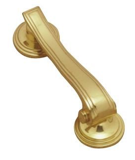 Superior Brass Art Deco Vertical Knocker PB 150mm - primehardware