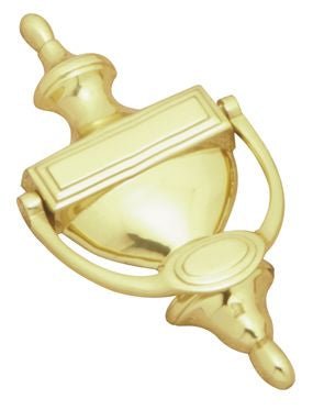 Superior Brass Victorian Edwardian Knocker PB 200mm - primehardware