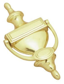 Superior Brass Victorian Edwardian Knocker Polished Brass 200mm