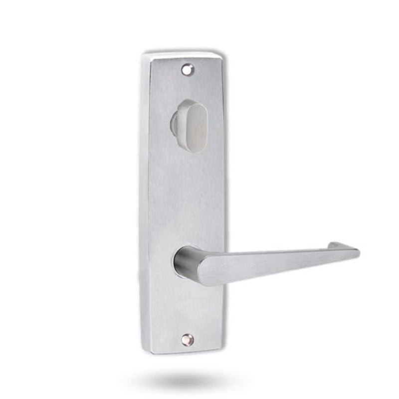 Lockwood 1904 Square End Plate with Turn & 133 Lever Satin Chrome 1904/133SC - primehardware