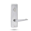 Lockwood 1904 Square End Plate with Turn & 133 Lever Satin Chrome 1904/133SC - primehardware