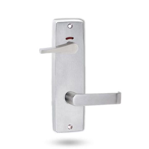 Lockwood 1941 Square End Plate Privacy Indicator Disabled Turn & 59 Lever Satin Chrome 1941/59SC - primehardware