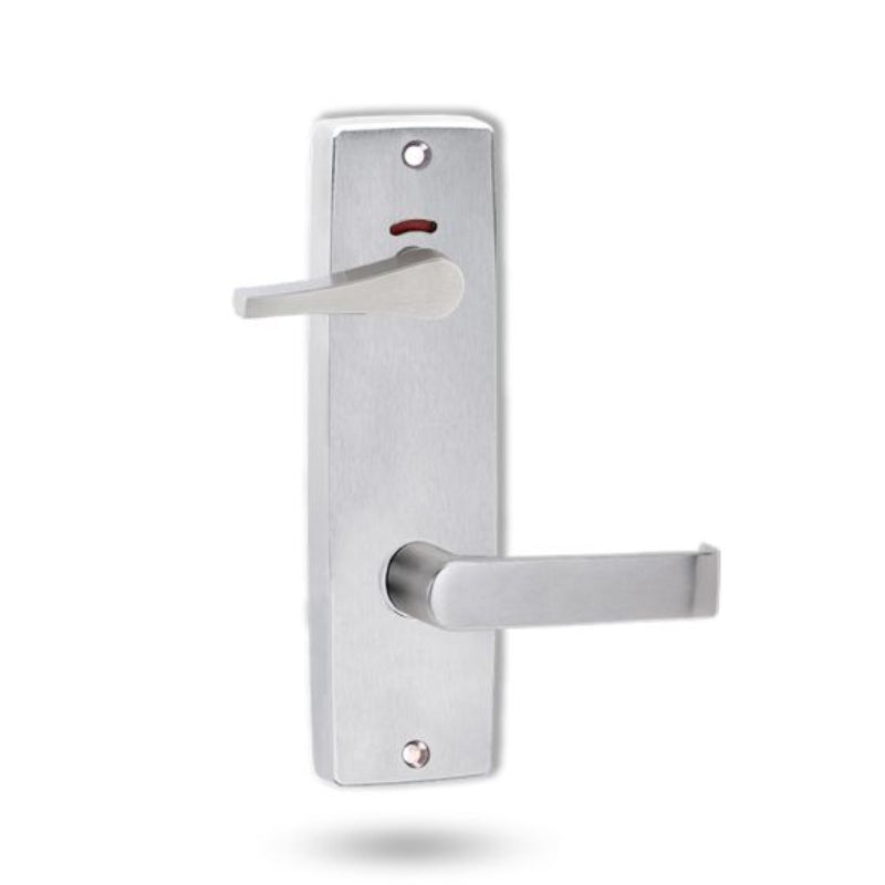 Lockwood 1941 Square End Plate Privacy Indicator Disabled Turn & 59 Lever Satin Chrome 1941/59SC