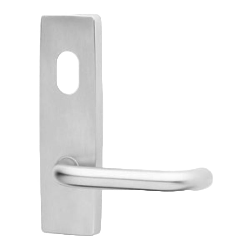 Lockwood 1801 Square End Plate With Cylinder Hole & 90 Lever Satin Brass 1801/90SB