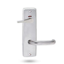 Lockwood 1941 Square End Plate Privacy Indicator Disabled Turn & 70 Lever Double Satin Chrome Plate 1941/70DSC - primehardware