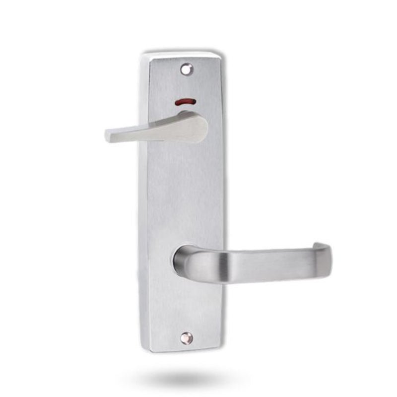 Lockwood 1941 Square End Plate Privacy Indicator Disabled Turn & 74 Lever Satin Chrome 1941/74SC
