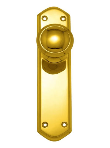 Superior Brass Knob Latch Passage Set PB 150x48mm - primehardware