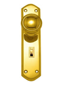 Superior Brass Knob Latch Privacy PB 150x48mm - primehardware