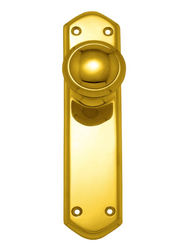 Superior Brass Knob Latch Passage Set PB 150x48mm