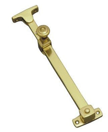 Superior Brass Casement Stay Telescopic Extendible Locking Pin 300mm Polished Brass 200/300mm