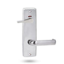 Lockwood 1941 Square End Plate Privacy Indicator Disabled Turn & 77 Lever Satin Chrome 1941/77SC - primehardware