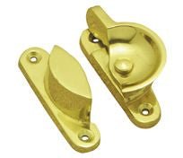 Superior Brass Sash Fastener Fitch 65mm Polished Brass L65 x H20 x W25mm (Striker W25mm)
