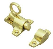 Superior Brass Fan Light Window Catch PB 55mm - primehardware